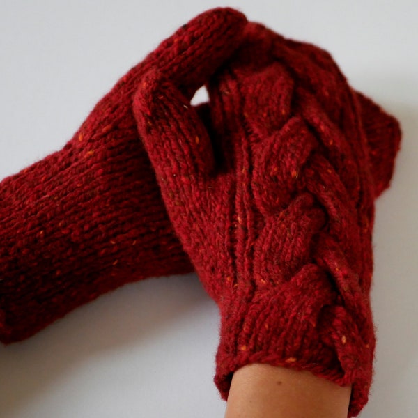 Red Mittens Etsy