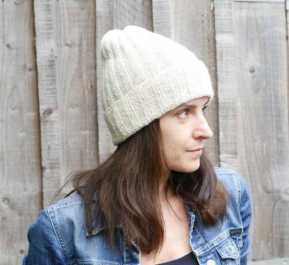 tweed beanie hat