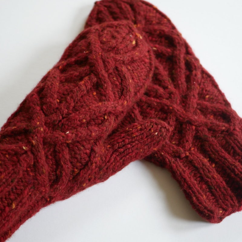 Red Mittens - Etsy
