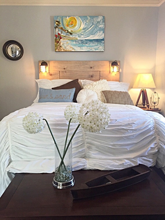 headboard with lights built in