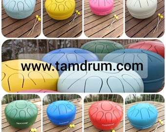 TAM drum 10 notas,  HANK HAND Instrumento percusion armonico relajante magico yoga musicoterapia