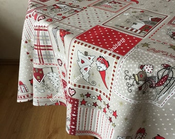 christmas tablecloth round tablecloth oval square rectangletable linen square grey red christmas pattern 70 80 90 106 inches - Square Christmas Tablecloth christmas tablecloth round tablecloth oval square rectangletable linen square grey red christmas pattern 70 80 90 106 inches - Square Christmas Tablecloth