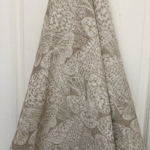 Large Natural Linen Bath Towel Beige Double Woven Butterfly Flax Organic Bathroom Linens Beach Towel