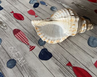 Cotton Tablecloth Round Tablecloth Fishes pattern Oval Square Rectangle Table Linen Sea theme On grey