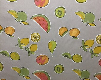 Tablecloth Round Oval Rectangle Square Tablecloth Cotton Table Linen Fruits On Grey