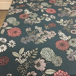 Round Tablecloth Cotton Fabric Tablecloth Square Rectangle Oval Tablecloth Floral table Linen