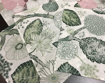 Cotton Fabric Napkins Set 6 Family Bulk Reusable Napkins Dining Napkins Cloth Napkins