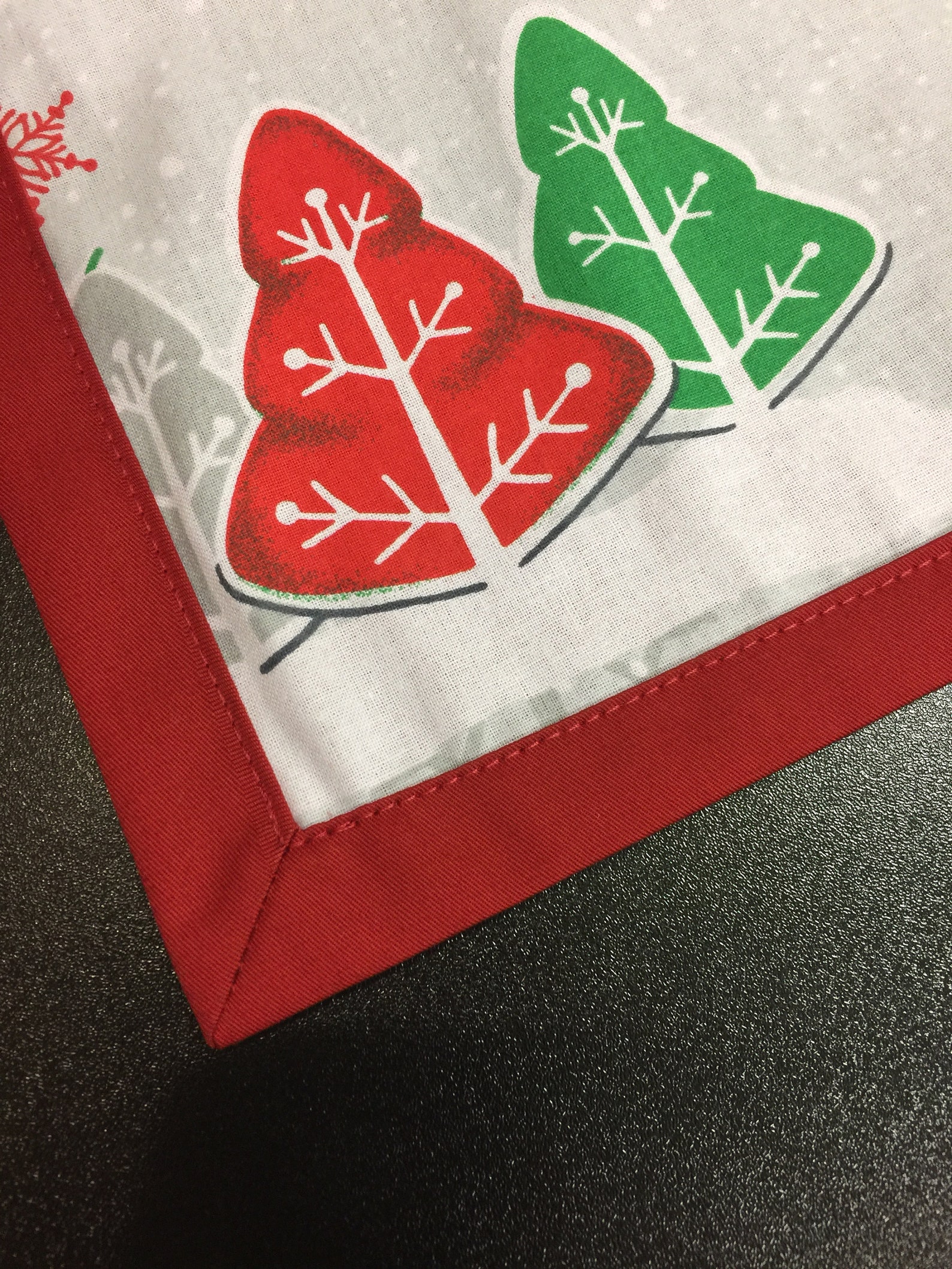 Christmas Placemats Cotton Fabric Placemats Double Layer Etsy