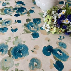 Cotton tablecloth Round tablecloth Oval Rectangle Square table linen Floral tablecloth