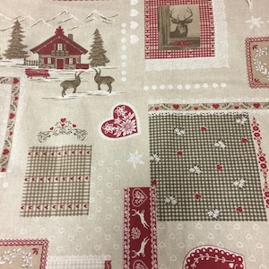Christmas Tablecloth Round Square Oval Rectangle Cotton Table Linen 80 90 106 inches Exstra Large Tablecloth