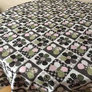 Rund Tischdecke Oval Quadrat Rechteck Tischdecke Baumwollstoff Tischdecke