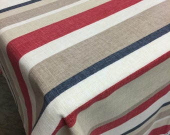 Round Tablecloth Oval Tablecloth Square Rectangle Striped Table Linen Heavy Table Linen