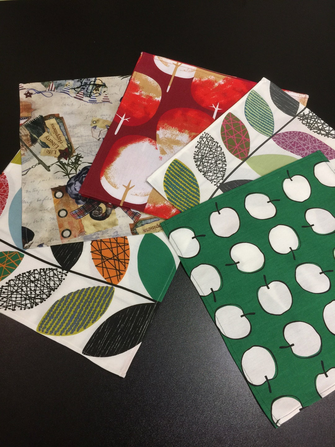 Cotton Fabric Napkins Set 10 Family Bulk Reusable Napkins Etsy UK