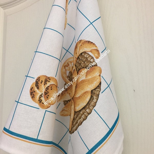 Bread Tea Towel Etsy