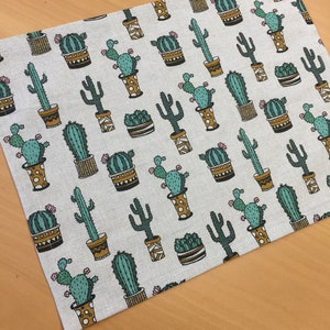 Linnen placemats set 2 4 6 10 stoffen placemats Cactus placemats Tafelmatten