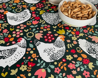 Runde Tischdecke Mit Osterhasen-Muster & Reißverschluss – Elastisch, Wasserdicht | Bis 142 Cm