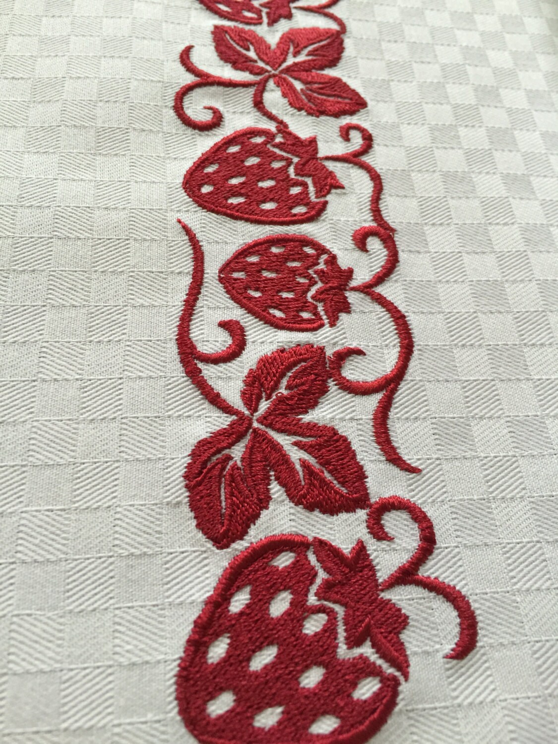 Linen Dish Towel Embroidery Tea Hand Guest Kitchen Towel Gift Etsy