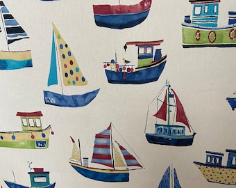 Round Tablecloth Cotton Oval Tablecloth Square Rectangle Table Linen  Sea theme Sailboats