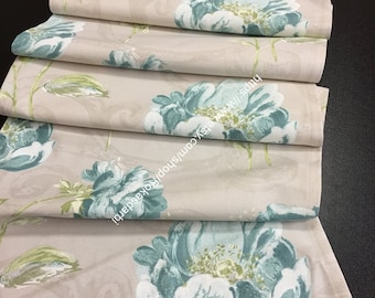 Table Runner Cotton Fabric Table Runner Big Flower Print 84 inches