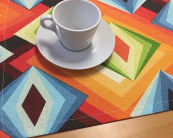 Placemats Fabric Placemats Rainbow Geometric Table Mats Set 5