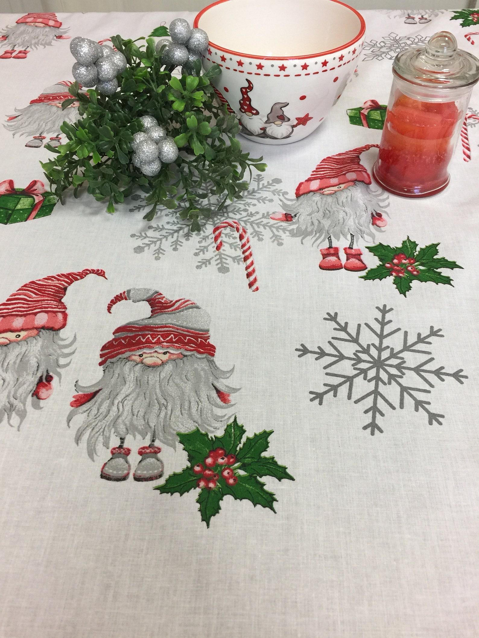 Kerst tafelkleed ronde tafelkleed Oval Square Rectangle Katoen Etsy Kerst tafelkleed ronde tafelkleed Oval Square Rectangle Katoen Etsy