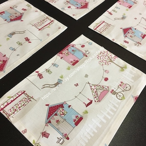 Placemats Cotton Fabric Placemats Set Children Placemats Birthday Table Linen