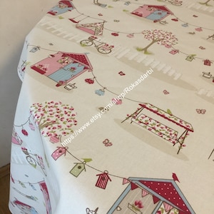Runde Tischdecke Quadrat Rechteck Oval Tischdecke Baumwollstoff
