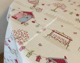 Runde Tischdecke Quadrat Rechteck Oval Tischdecke Baumwollstoff