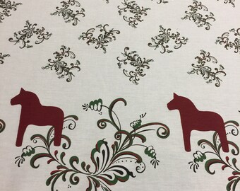 Tablecloth Dala Horse Cotton Tablecloth Round Square Oval Rectangle Christmas Table Linen