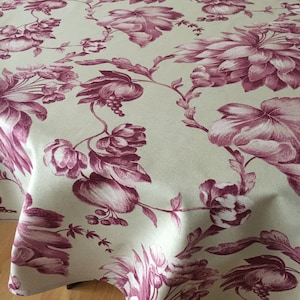 Round Tablecloth Rectangle Oval Square Cotton Tablecloth Beige