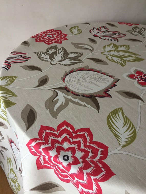 Tablecloth Round Oval Square Rectangle Cotton Table Linen Etsy