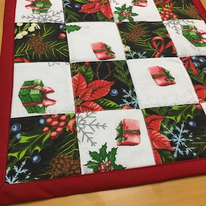 Table Topper Center Piece Patchwork Small Tablecloth Christmas Table Topper Christmas Gift