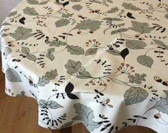 Round Tablecloth Square Oval Rectangle Modern Cotton Fabric Table Linen Custom Tablecloth