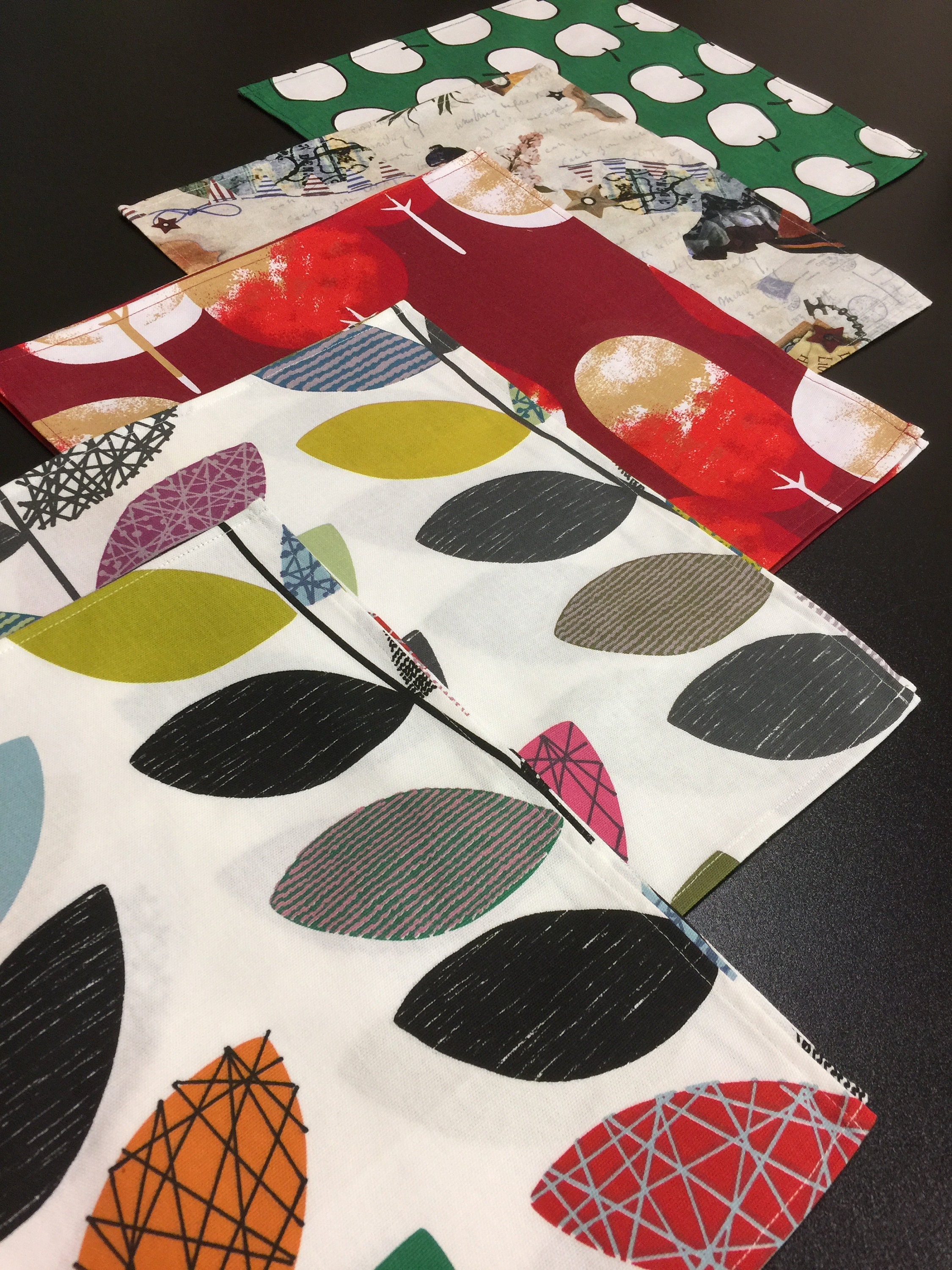 Cotton Fabric Napkins Set 10 Family Bulk Reusable Napkins Etsy UK