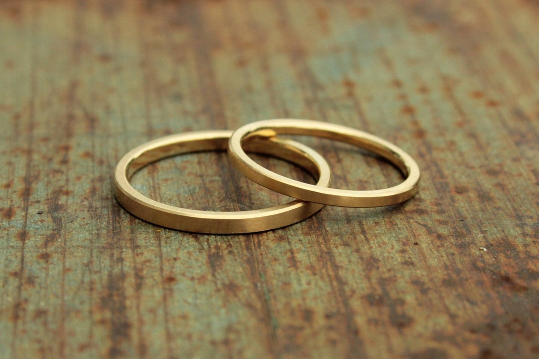 Bague De Fiançailles Unisexe - Or Jaune 18 Carats (750) - Avec Motif X - Neuf Avec étiquettes