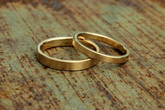 Eheringe 750er Gelbgold breit