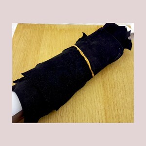 black suede leather,suede Leather,Genuine leather, black Real leather lot,sheep leather,craft leather,thin leather,black suede leather scrap