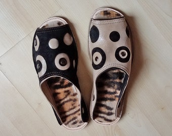 sandalias de mujer, sandalias Ooak, sandalias coloridas, zapatos de diseñador, sandalias hechas a mano, sandalias de cuero, zapatos artesanales, zapatos únicos