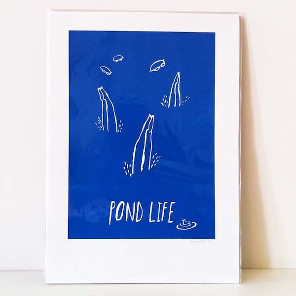 Pond Life: Screen Print