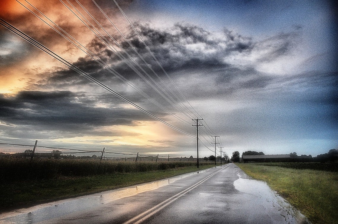 Country Road After the Rain. 8x10 Fine Art Photograph home | Etsy