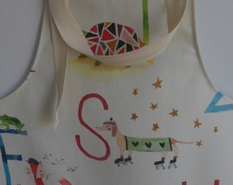 Animal Alphabet Children's Apron