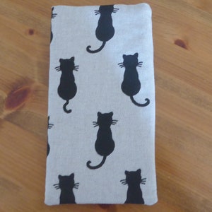Cat Glasses Case, Fabric Glasses Case, Spectacle Case, Soft Glasses Case