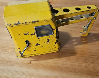 Excavadora de juguete antigua para piezas o reparación de chapa metálica de construcción de juguete japonés