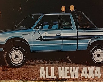 1982 4 X 4 Datsun Pickup Postcard 9
