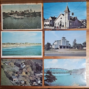 Carte postale du Maryland, lot de (19) Ocean City Baltimore Garrett Bainbridge New Windsor Assateague Island Fenwick Lighthouse
