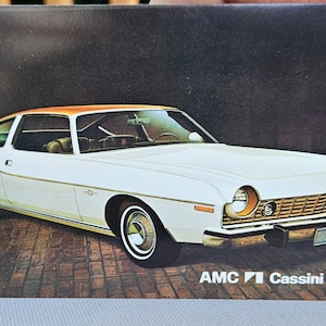 American Motors 1974 Cassini Matador postcard AMC original