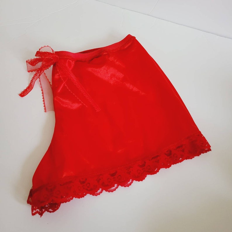 Sexy Red Sissy Lingerie Slip on Tap Shorts Loungewear Gift Etsy