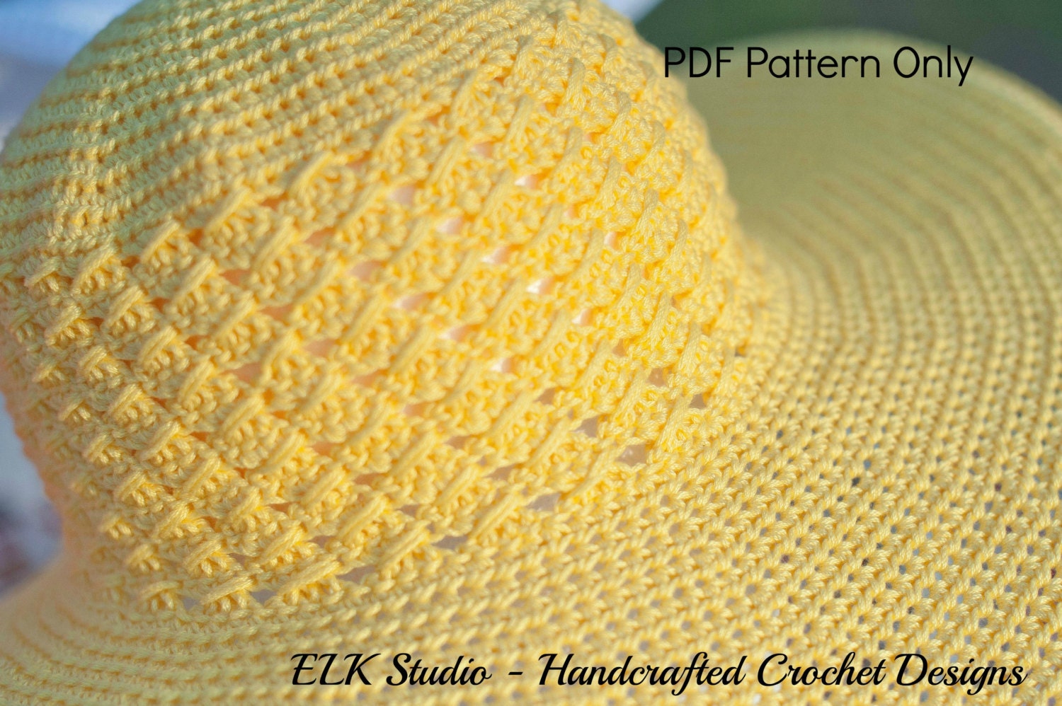 Southern and Sassy Beach Hat Pattern - Etsy