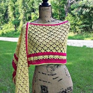Royal Summer Shawl - Crochet Shawl, Crochet Wrap