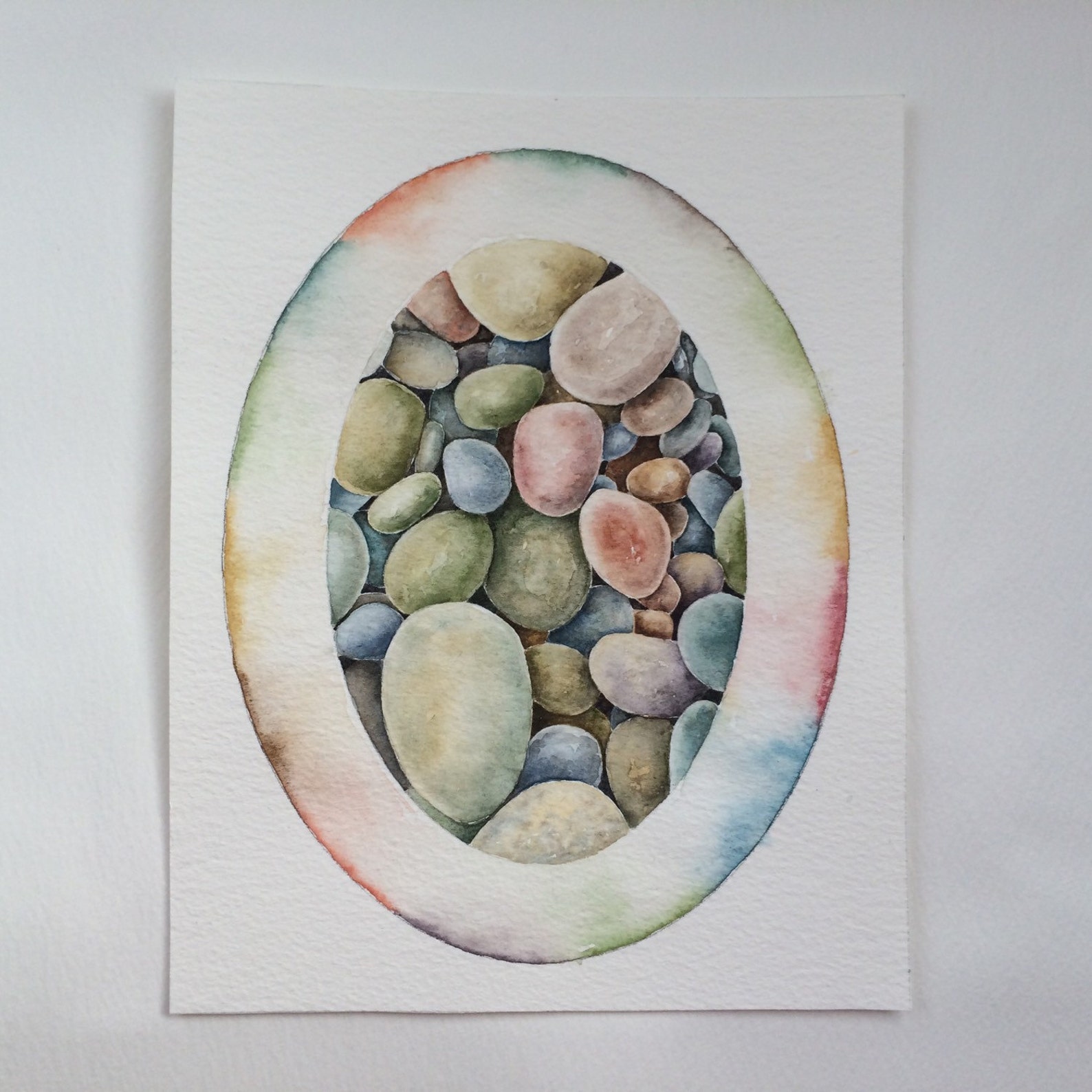 original-watercolor-painting-of-stones-watercolor-art-decorative-art